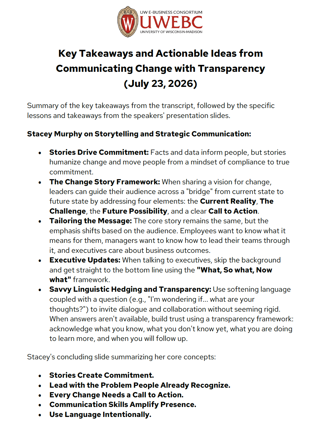 5. Communicating Change: Key Takeaways thumbnail